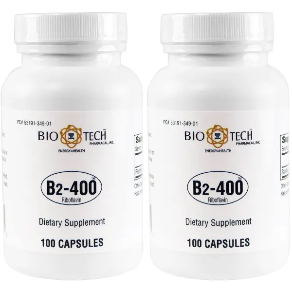 Biotech Pharmacal B2-400 Riboflavin 100 x 2