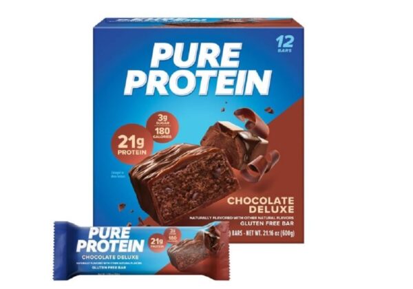 Pure Protein Bars, High Protein, Nutritious Snacks to Support Energy, Low Sugar, Gluten Free, Chocolate Salted Caramel 1.76 oz.,