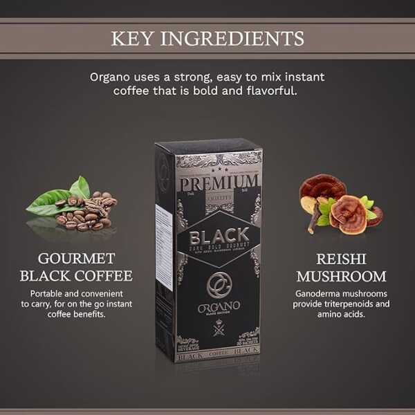 ORGANO Combo Pack, 1 Box Black Coffee And 1 Box King of Coffee 100% Certified Organic Gourmet Coffee