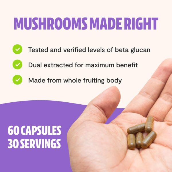 FreshCap Chaga Organic Mushrooms Extract Powder – Antioxidant, Digestive Health, Immune Support Supplement – Vegan, Pure