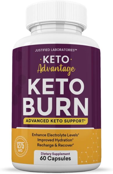 (2 Pack) Keto Advantage Keto Burn Pills 1275MG New & Improved Formula Contains Apple Cider Vinegar Extra Virgin Olive Oil Powder