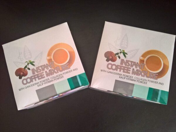 Healthy Hair Skin & Nails Coffee with Ganoderma, Collagen and Kacip Fahtima (Case)