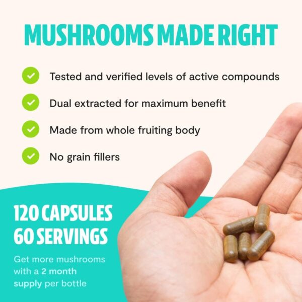 FreshCap Organic Turkey Tail Mushroom Extract Powder – USDA Organic -60 g- Supplement – Immune Protection – Add to