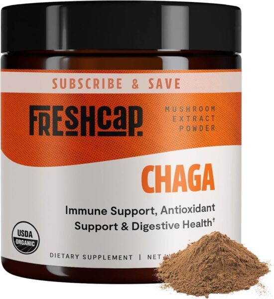 FreshCap Organic Turkey Tail Mushroom Extract Powder – USDA Organic -60 g- Supplement – Immune Protection – Add to