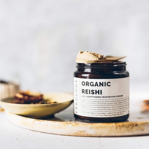 100% Organic Reishi Mushroom Powder 50 Servings – 21% Beta-glucans – Immunity Support – Ganoderma Lucidum – Small Batch –