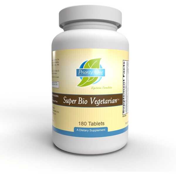 Priority One Vitamins Super Bio Vegetarian 180 Tablets – Immune System Support*- Clinical Strength – Benefits of Shiitake & Maitake Mushrooms.