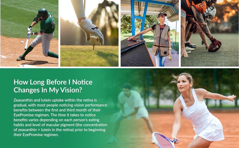 Images of baseball, golf, clay shooting, football and tennis