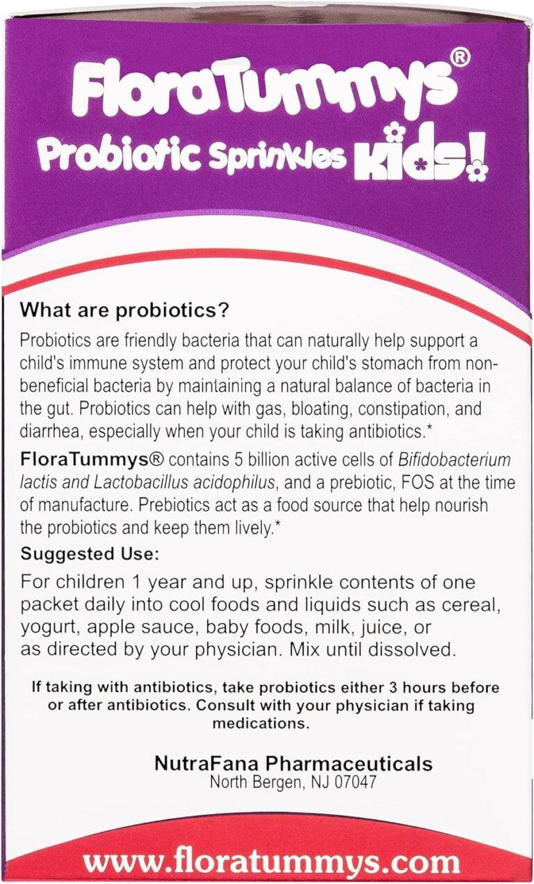 Probiotics for Kids: 30 Taste-Free Powder Packets, Free of Food Allergens, Non-Dairy, Gluten Free, Sugar Free, Non-GMO, Vegan - Image 5