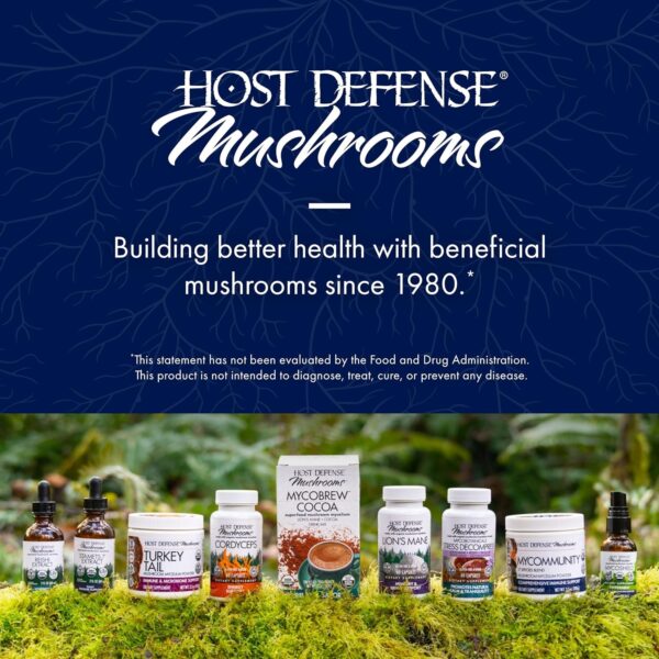 Host Defense Stamets 7 Extract – 7 Species Blend – Mushroom Supplement for Immune Support with Royal Sun Blazei, Cordyceps, Reishi, Maitake, Lion’s Mane, Chaga & Mesima – 2 fl oz (60 Servings)*