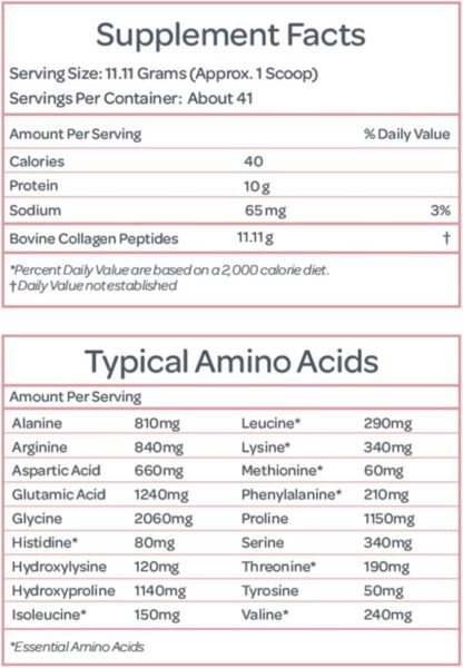 Unflavored Collagen Peptides Powder – Hydrolyzed Collagen Protein Supplement for Women | Vital for Hair, Skin, Nails, Gut Support, Paleo, Keto (41 Servings)