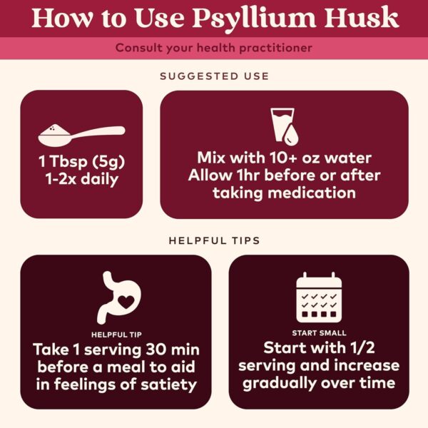 Organic India Psyllium Herbal Powder – Whole Husk Fiber, Healthy Elimination, Keto Friendly, Vegan, Gluten-Free, USDA Certified Organic, Non-GMO, Soluble & Insoluble Fiber Source – 12 oz Canister