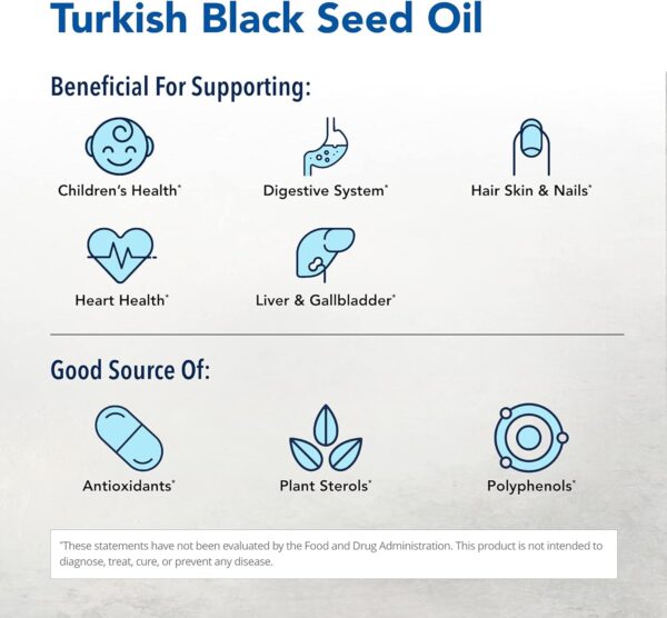 NORTH AMERICAN HERB & SPICE Black Seed Oil – 8 fl. oz. – Cardiovascular, Digestive & Immune Support – Contains Wild, Mediterranean Oreganol P73 Oregano Oil – Non-GMO – 48 Total Servings