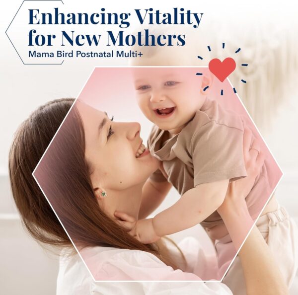 Best Nest Wellness Mama Bird Postnatal Vitamins for Breastfeeding and Postpartum, Whole Food Organic Blend, Methylated Vitamins, Vegan, Once Daily, 30 Ct