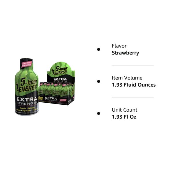 5 Hour Energy Extra Strength, Tropical Burst, 24-1.93fl oz bottles