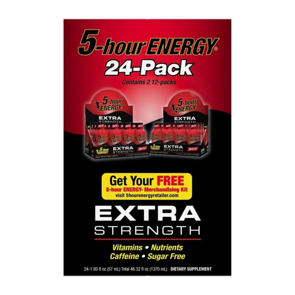 5 Hour Energy Extra Strength, Tropical Burst, 24-1.93fl oz bottles