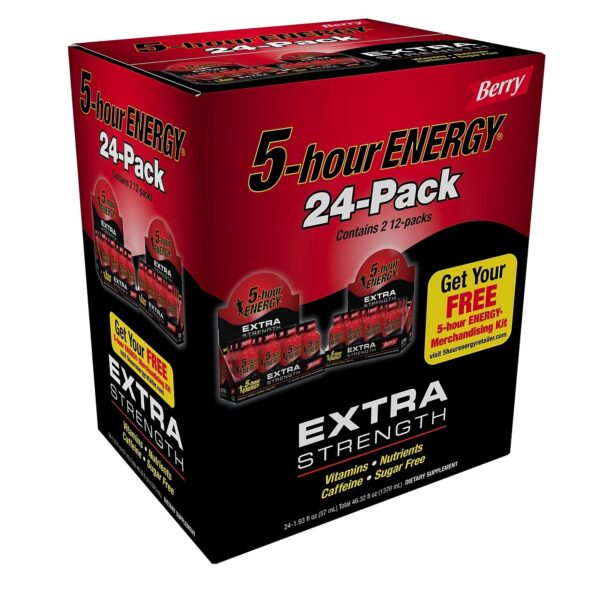 5 Hour Energy Extra Strength, Tropical Burst, 24-1.93fl oz bottles