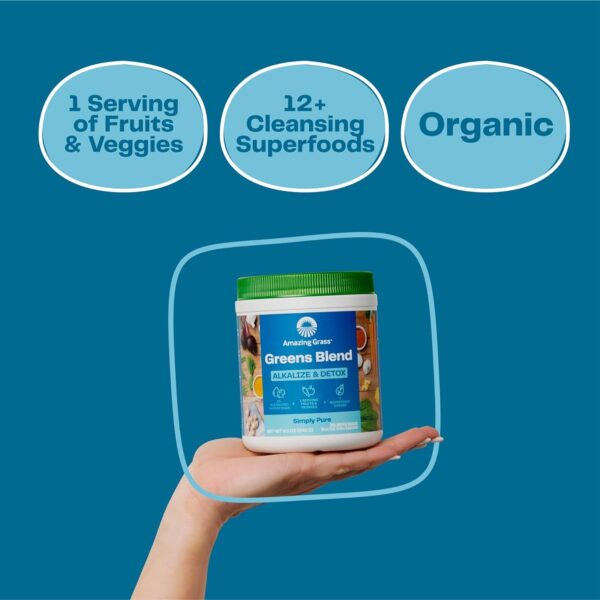 Amazing Grass Greens Superfood Antioxidant: Greens Powder with Organic Spirulina, Beet Root Powder, Elderberry & Probiotics, Sweet Berry, 30 Servings (Packaging May Vary)