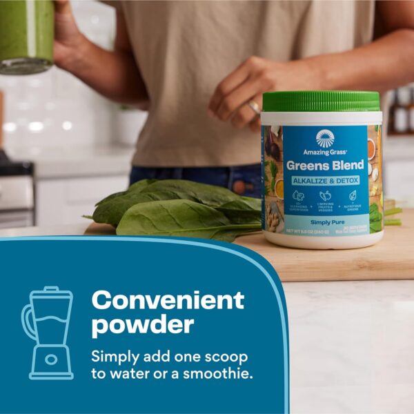Amazing Grass Greens Superfood Antioxidant: Greens Powder with Organic Spirulina, Beet Root Powder, Elderberry & Probiotics, Sweet Berry, 30 Servings (Packaging May Vary)