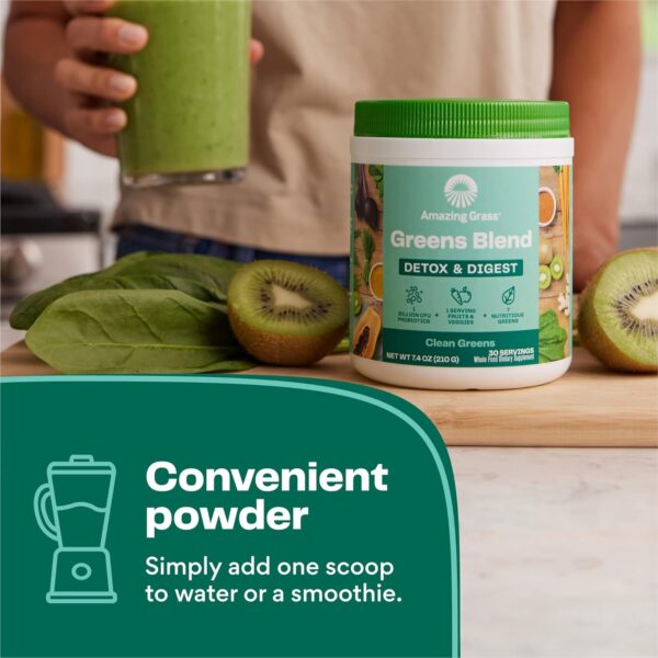Amazing Grass Greens Superfood Antioxidant: Greens Powder with Organic Spirulina, Beet Root Powder, Elderberry & Probiotics, Sweet Berry, 30 Servings (Packaging May Vary)
