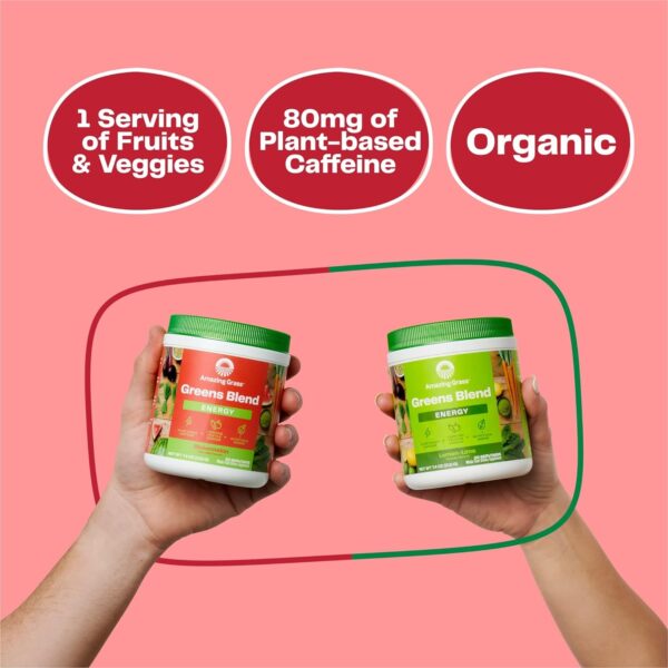 Amazing Grass Greens Superfood Antioxidant: Greens Powder with Organic Spirulina, Beet Root Powder, Elderberry & Probiotics, Sweet Berry, 30 Servings (Packaging May Vary)