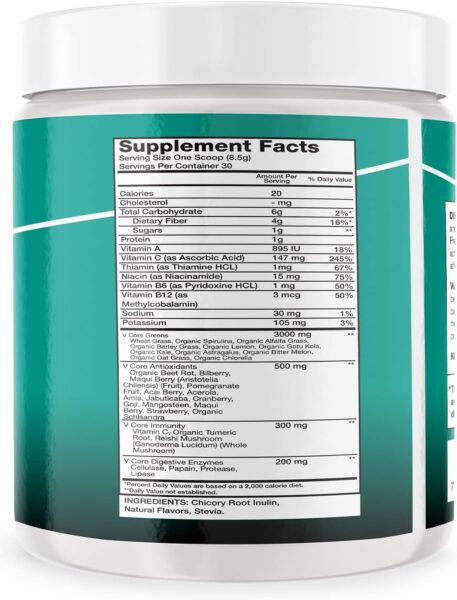 6AM Run | Super Greens Powder | Superfood Powder | Dietary Supplement | Vegetable Powder | Powder Drink Mix | Nutrient Dense Powder | Plant Based | Organic Greens Powder