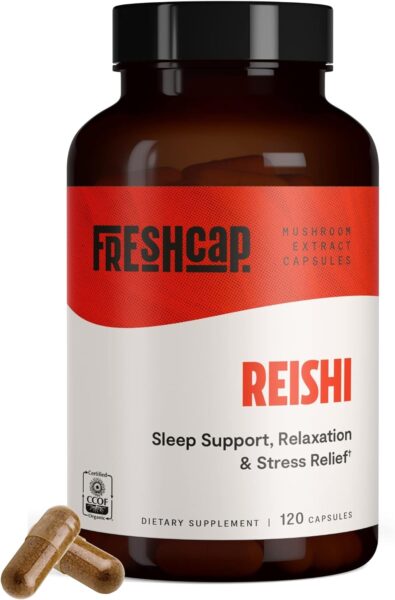 FreshCap Chaga Organic Mushrooms Extract Powder – Antioxidant, Digestive Health, Immune Support Supplement – Vegan, Pure