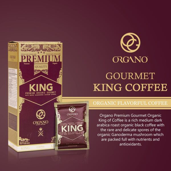 2 Boxes of Organo Gold Ganoderma Gourmet – Gourmet King Coffee (25 sachets)