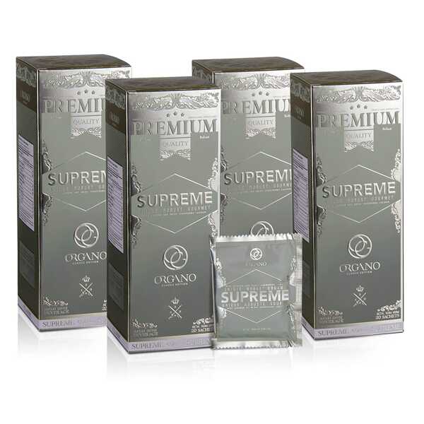 4 Box Organo Gold Supreme Ginseng Ganoderma Coffee