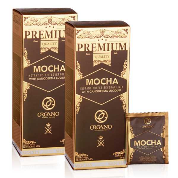 2 Boxes of Organo Gold Ganoderma Gourmet – Gourmet Cafe Mocha (15 sachets per box)