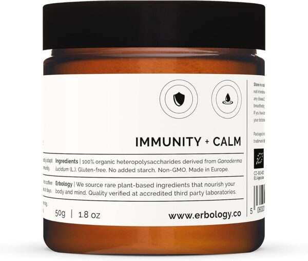 100% Organic Reishi Mushroom Powder 50 Servings – 21% Beta-glucans – Immunity Support – Ganoderma Lucidum – Small Batch –