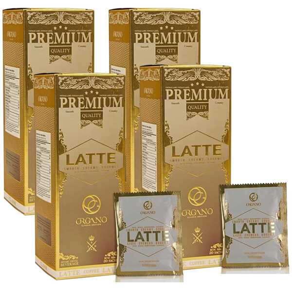 4 Box Organic Ganoderma Gourmet Organo Gold Cafe Latte