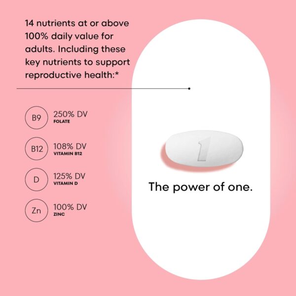 One A Day Pregnancy Planning Prenatal Multivitamin for Women, Pre Pregnancy Vitamins for Women with Methylfolate, Folic Acid,