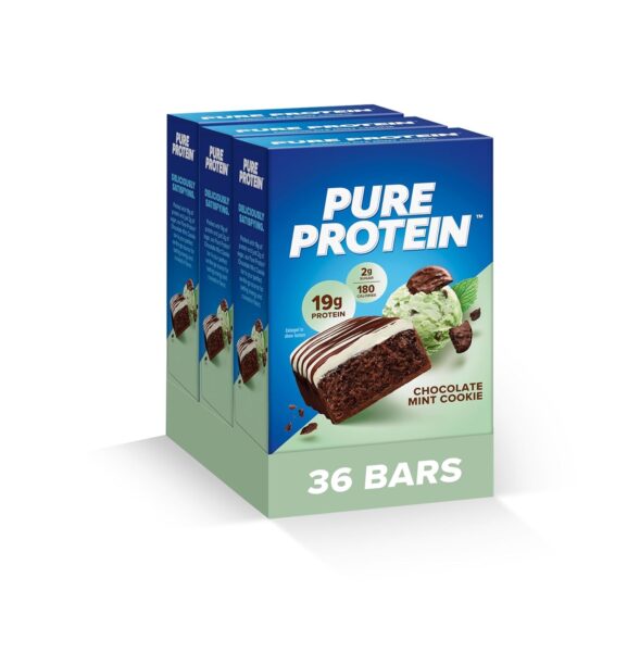 Pure Protein Bars, High Protein, Nutritious Snacks to Support Energy, Low Sugar, Gluten Free, Chocolate Salted Caramel 1.76 oz.,