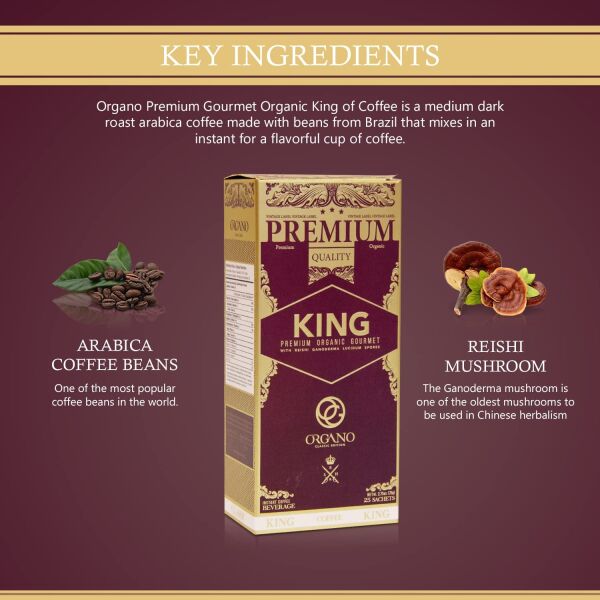 2 Boxes Organo Gold Gourmet Organic King Coffee