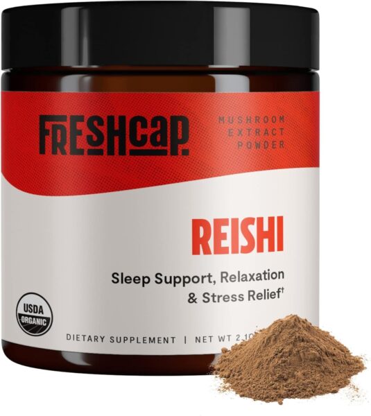 FreshCap Chaga Organic Mushrooms Extract Powder – Antioxidant, Digestive Health, Immune Support Supplement – Vegan, Pure