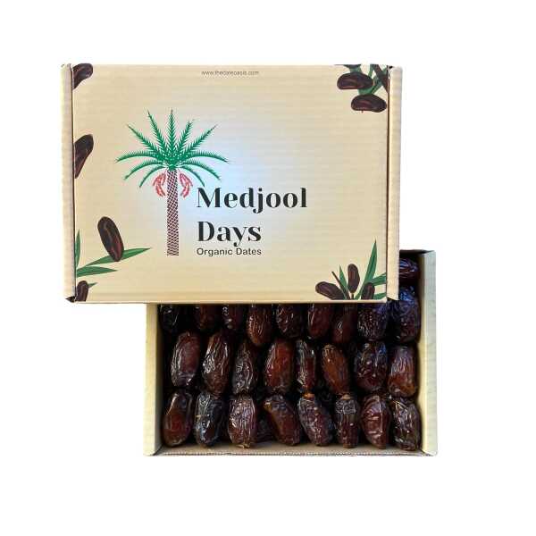 3 LB Organic Medjool Dates, Fresh from California, Vegan, Gluten-Free, Paleo-Friendly, No Added Sugars or Preservatives, Sweet