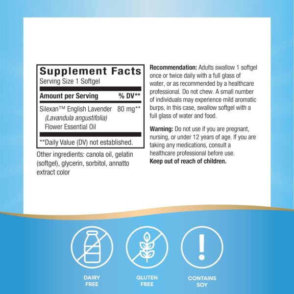 Nature’s Way CalmAid, Helps Manage Stress and Tension, Clinically Studied Lavender, Non-Drowsy, 90 Softgels
