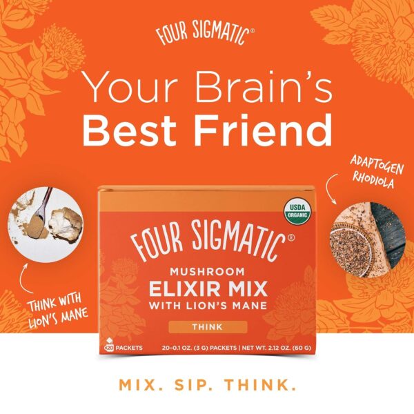 Four Sigmatic Lion’s Mane Mushroom Coffee Alternative with Organic Mushroom Ground Coffee | Focus, Memory & Immune Support