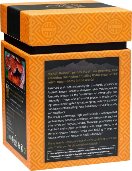 Organic Reishi Mushroom Spores 30 Servings – 100% Pure, Premium and Organic Spores-Ganoderma Lucidum, Lingzhi – High Potency